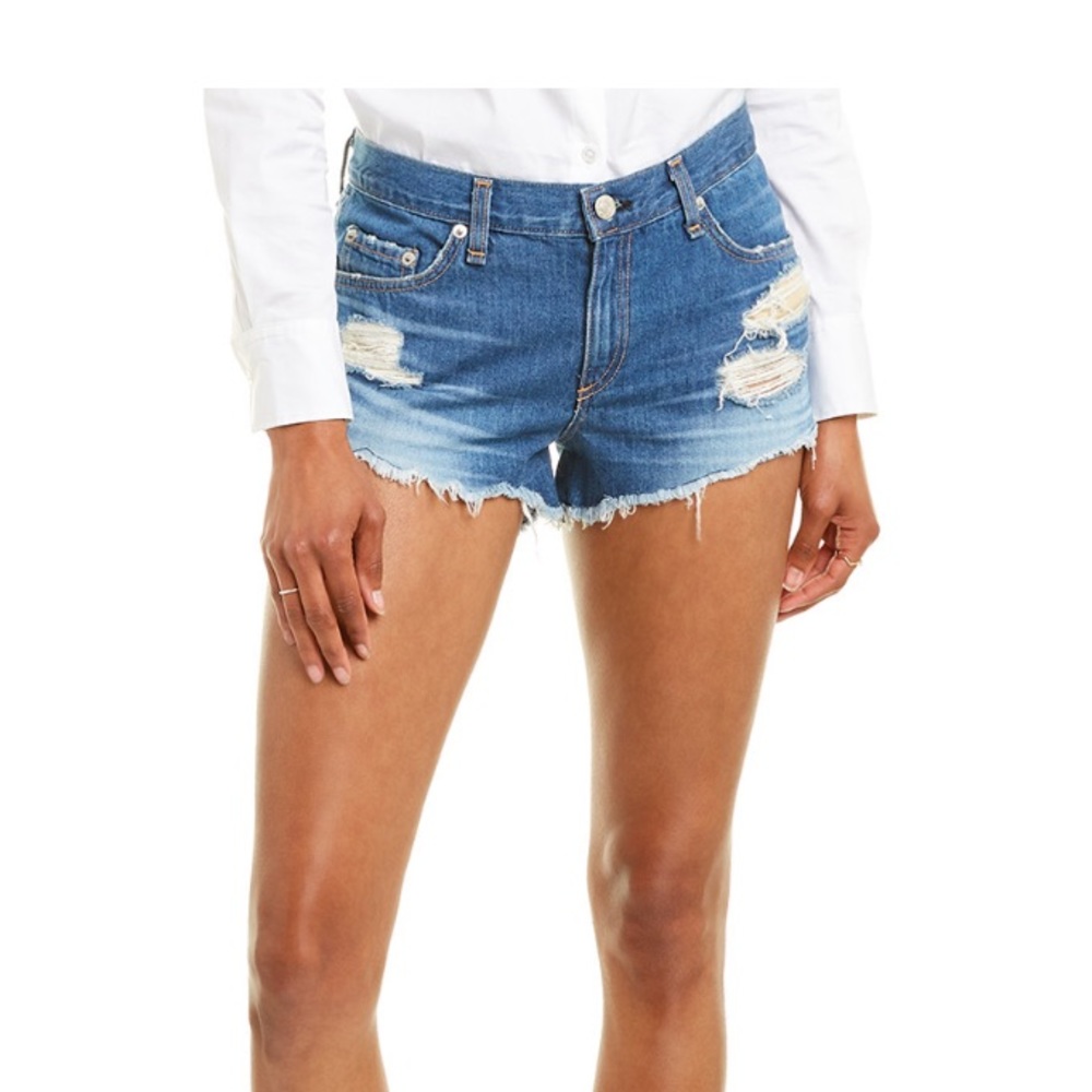rag & bone distressed denim shorts